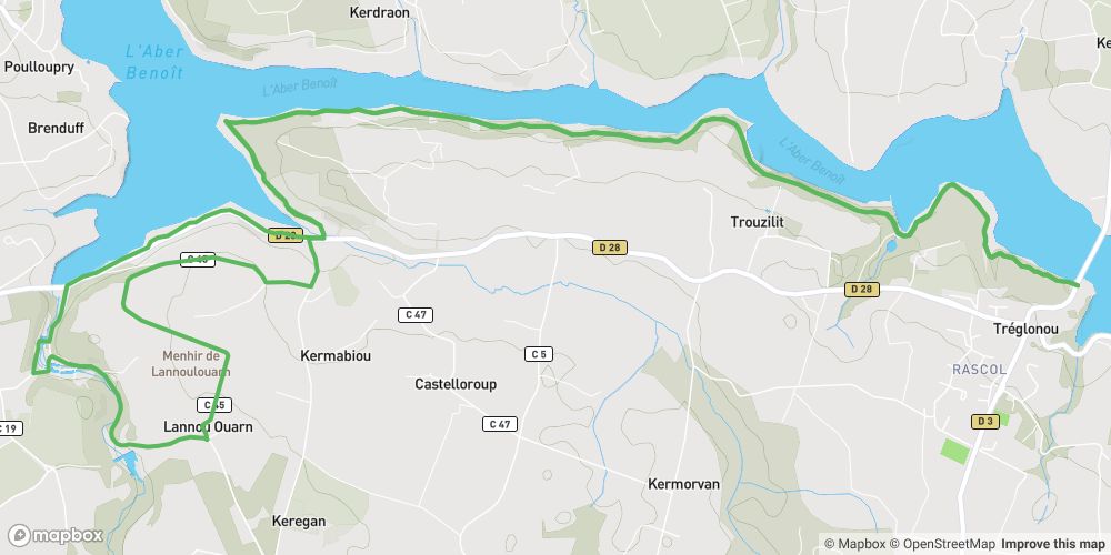 Rand'Abers 1 : Sur les rives de l'Aber-Benoit