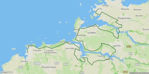 V45 / Vélo-Route Littorale- Etape Plouguerneau/Porsall