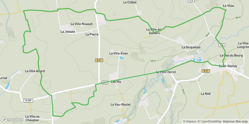 Circuit du chemin des moulins à Saint-Gonlay
