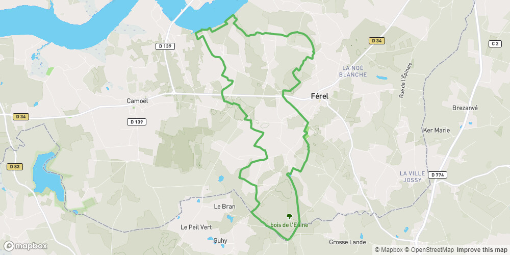 Férel: Circuit 10 du Site VTT-FFC La Roche-Bernard
